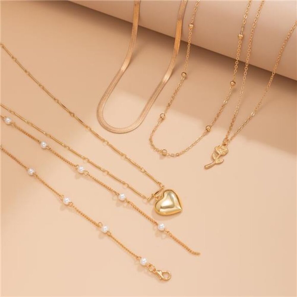 Stunning Layered Beach Necklace Set | Boho Seashell & Pearl Chains